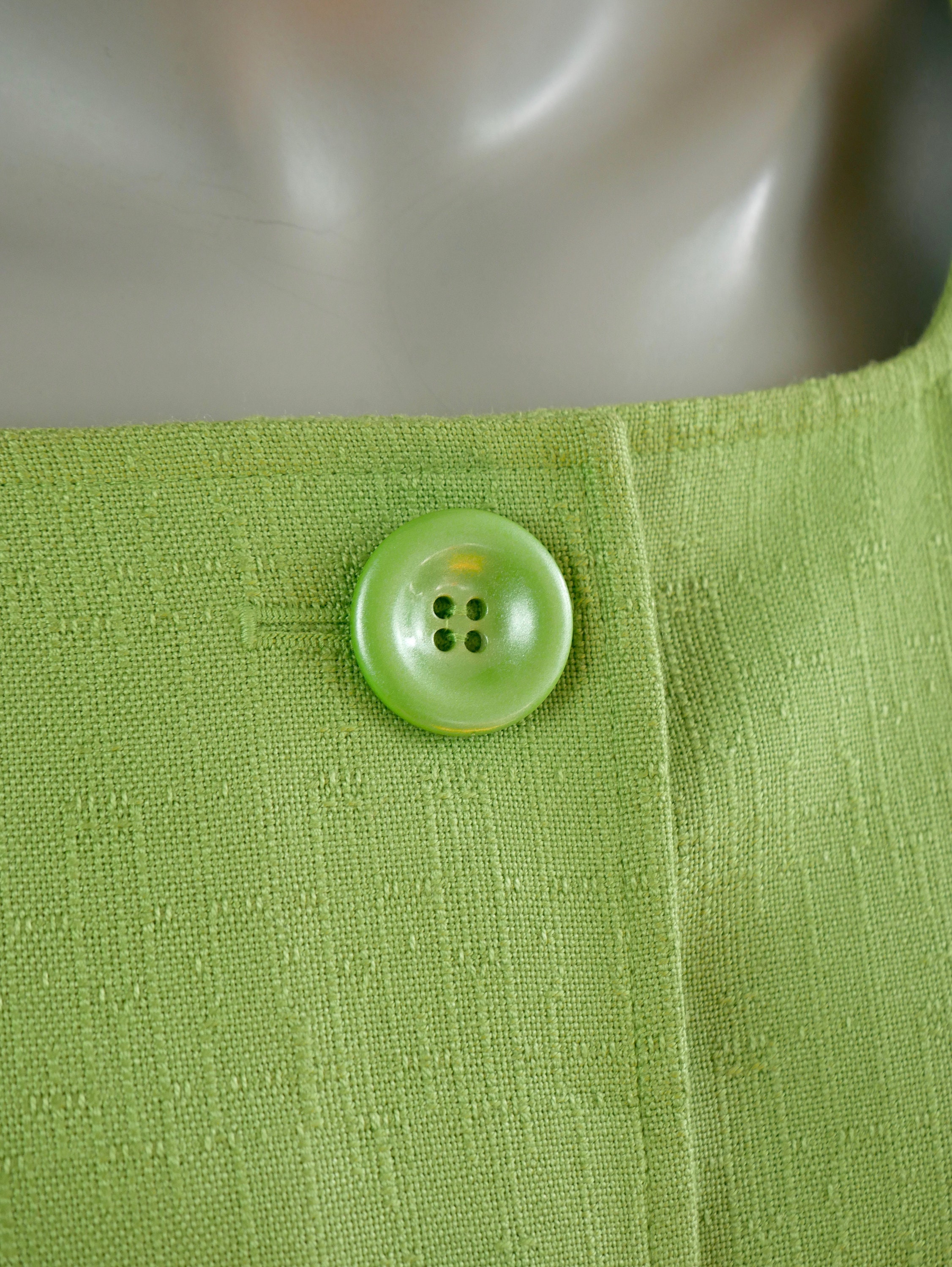 90s Vintage Short-sleeve Apple Green Dress: Size 8 US 12 UK - Etsy