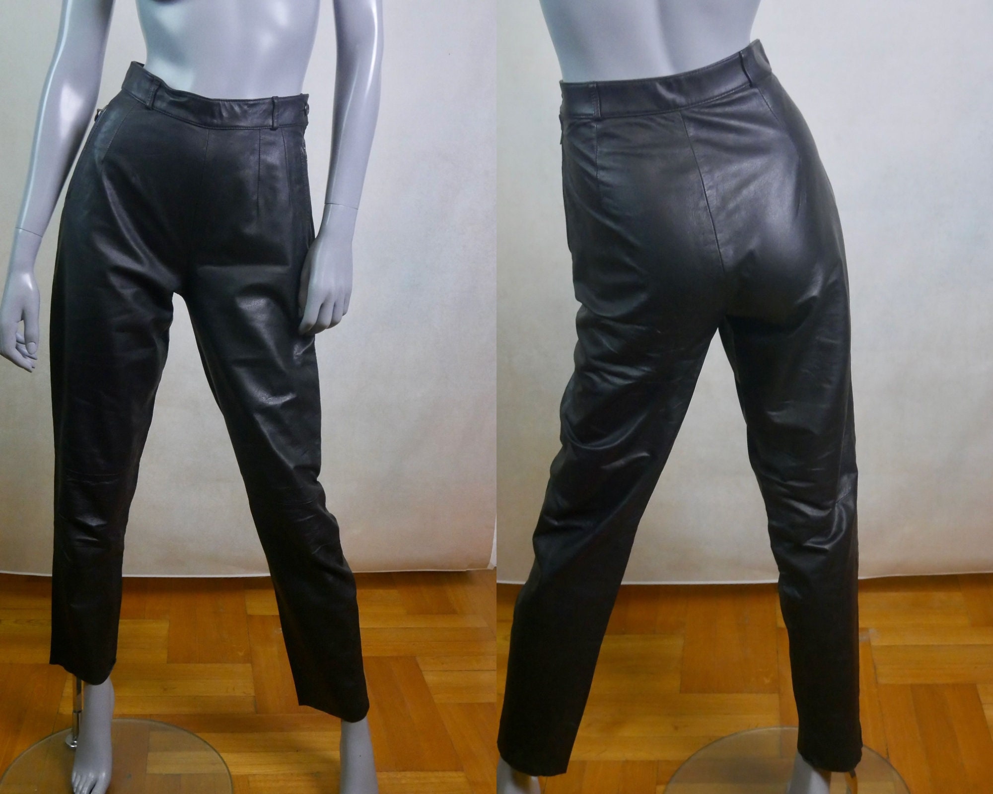 vintage leather pants women