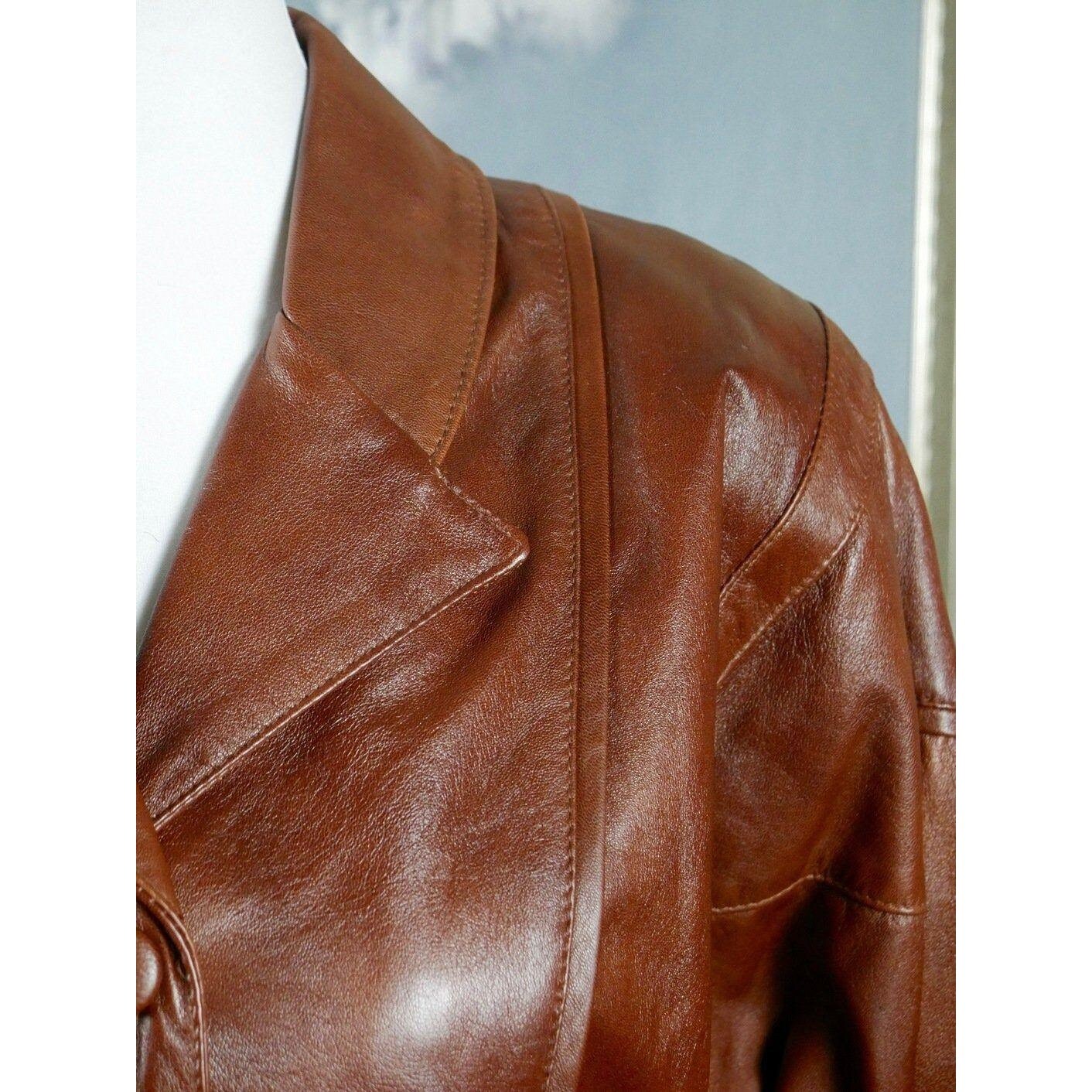 80s Vintage Leather Jacket, Retro Brown Soft Genuine Leather Coat, Size 12 US, 16 UK - Etsy 80s Vintage Leather Jacket, Retro Brown Soft Genuine Leather Coat, Size 12 US, 16 UK - Etsy