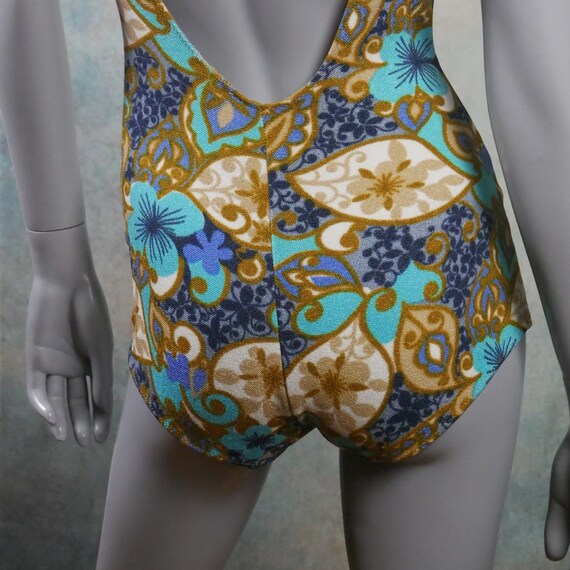 1960s Swimsuit, Floral Bathing Suit - image 6