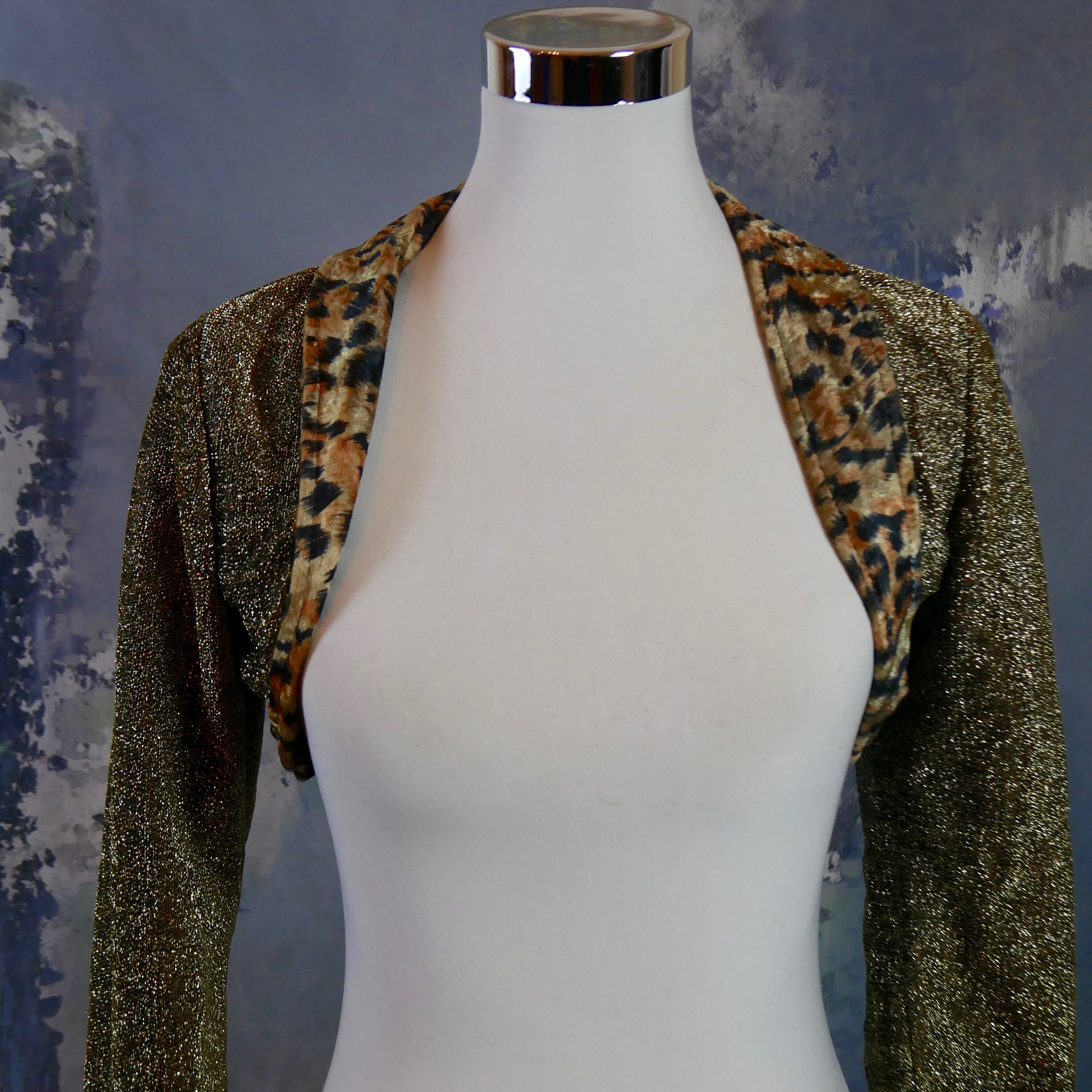Princess Shrug Green Metallic