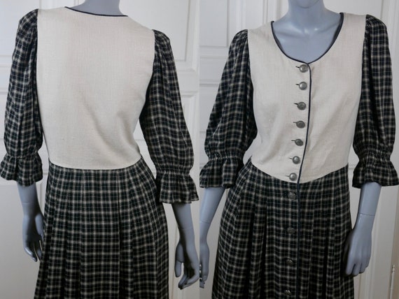 Prairie Dress, Austrian Vintage Trachten Rustic C… - image 1