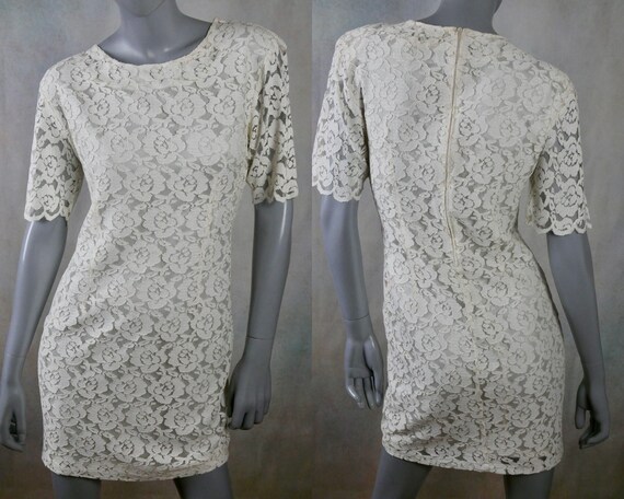 Cream lace shop dress uk