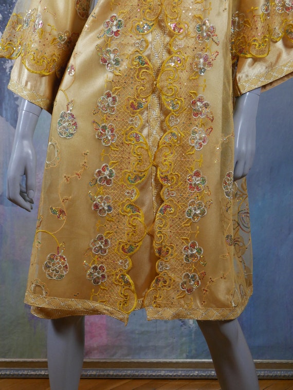 Mogul Indian Princess Dress, 1990s Vintage Silk &… - image 4