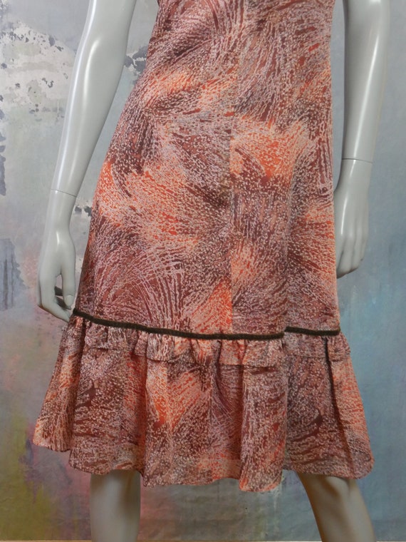 Sleeveless Prairie Dress, 1970s European Vintage … - image 4