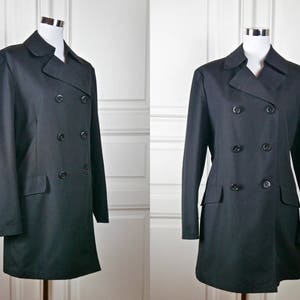 Norwegian Vintage Trench Coat 1970s Black Double-breasted - Etsy