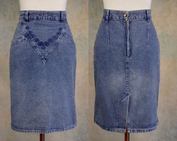 Blue jean skirts near me online