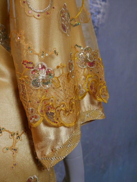 Mogul Indian Princess Dress, 1990s Vintage Silk &… - image 6