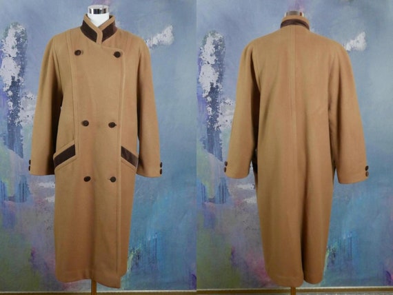Long Wool Coat 1980s Women S British Vintage Camel C Gem
