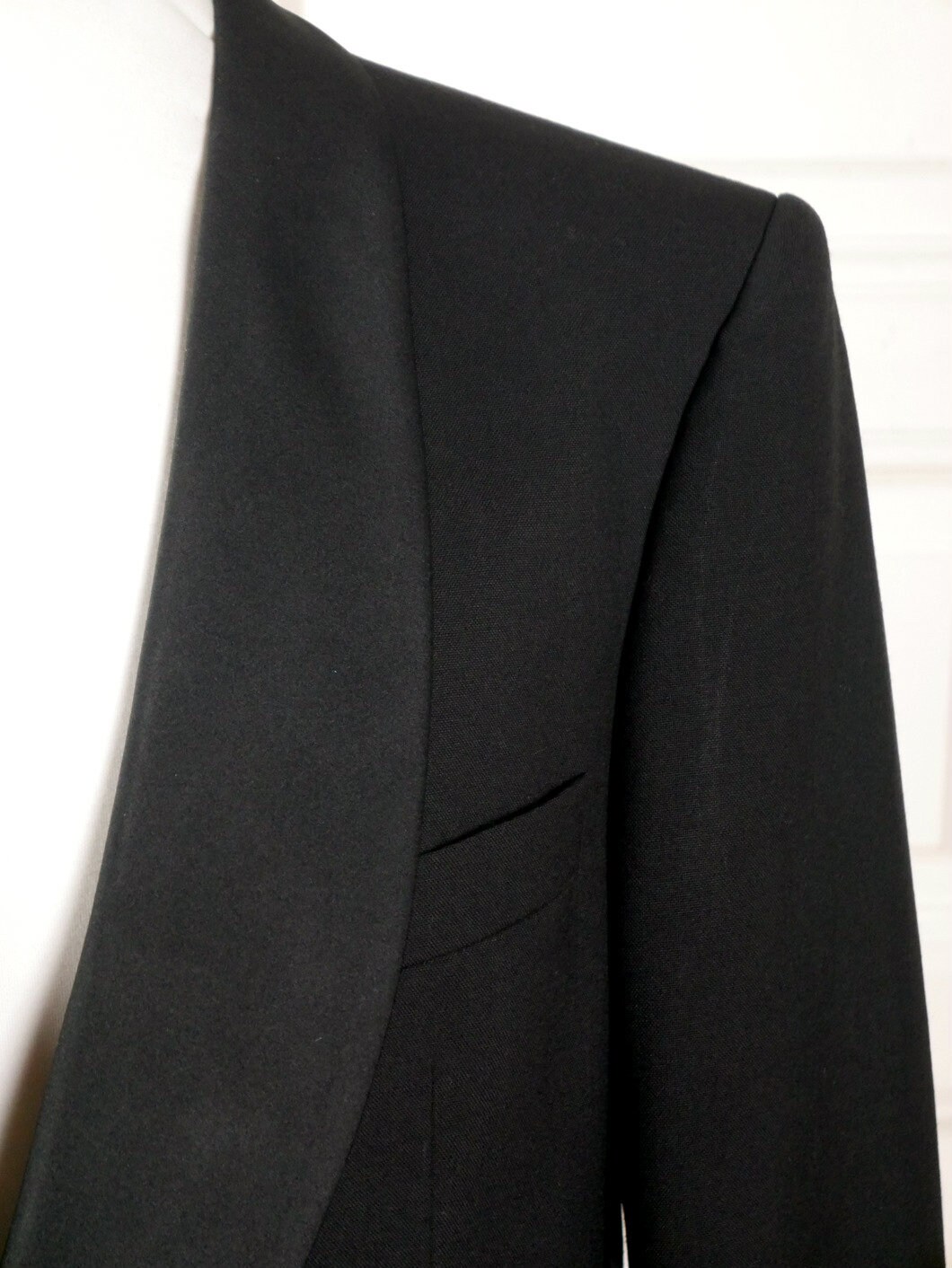 Black Wool Tuxedo Jacket German Vintage Wilvorst Smoking - Etsy