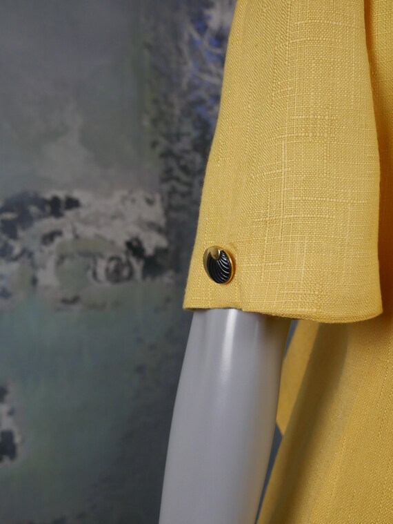 Yellow Summer Blazer, Womens Italian Vintage Shor… - image 4