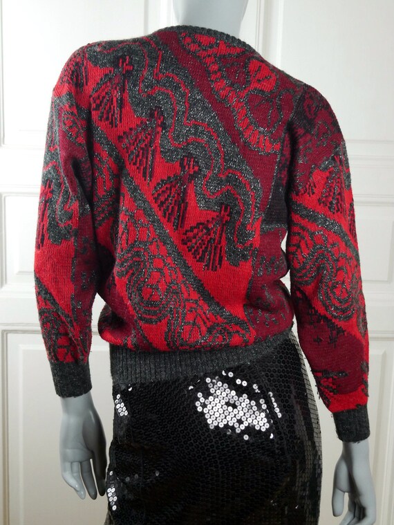1980s Knit Sweater, West Germany Vintage Wool-Ble… - image 7