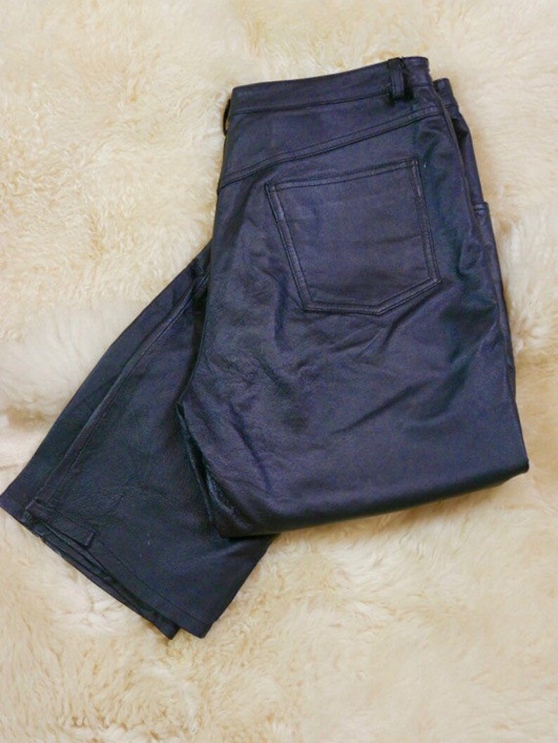 leather trousers size 8