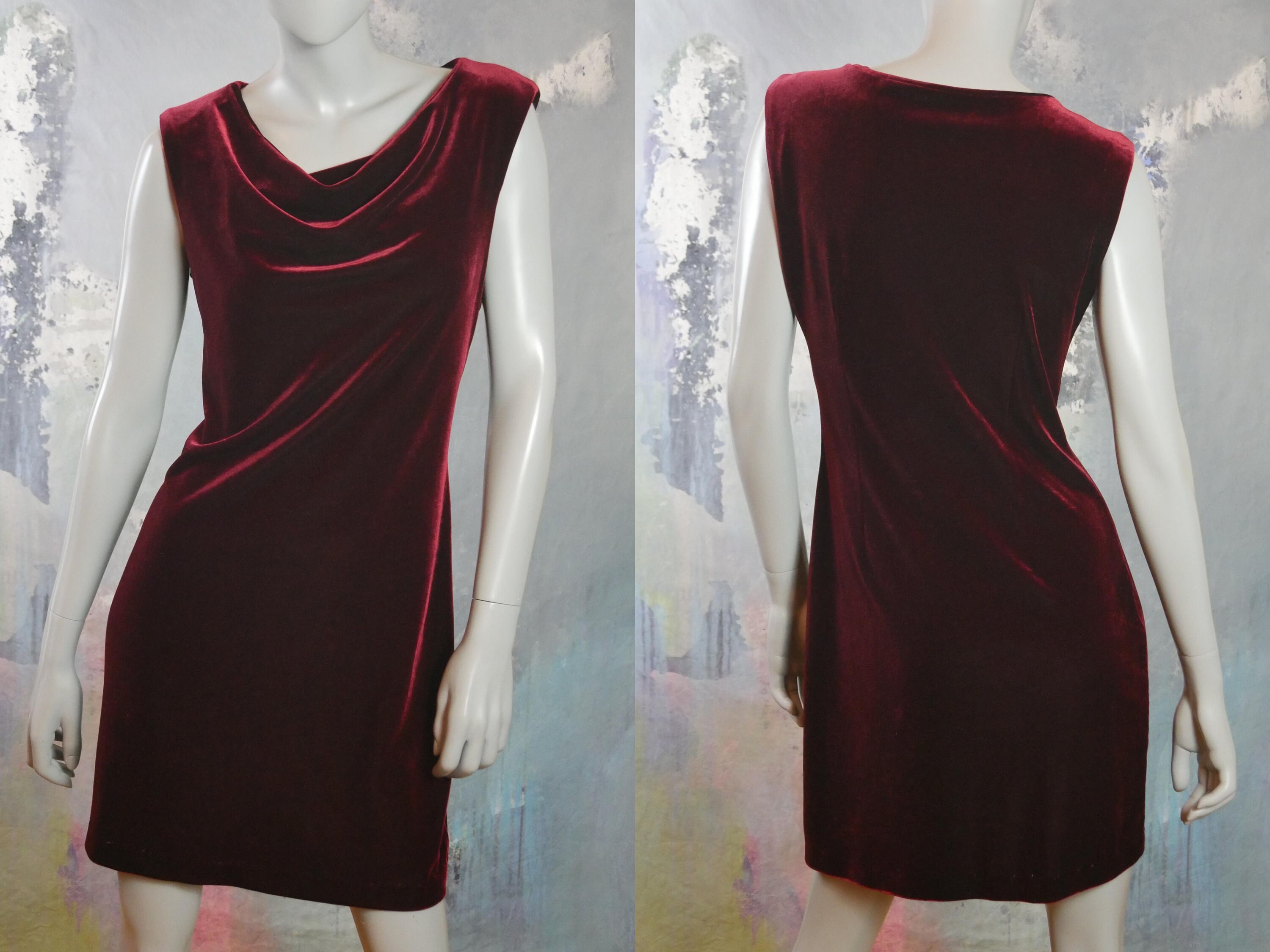 burgundy velvet dress uk
