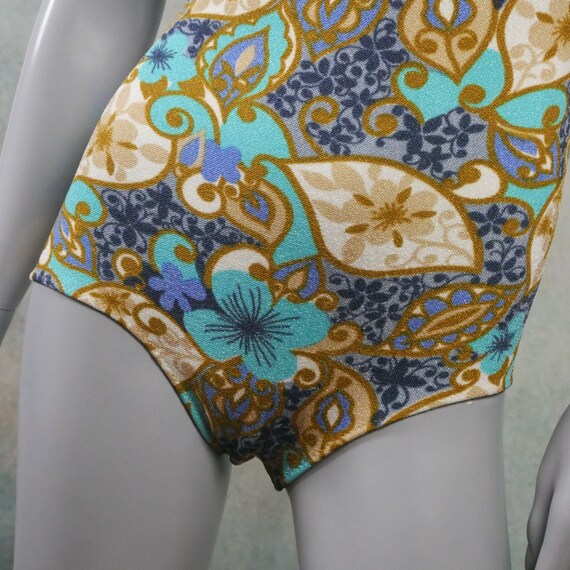 1960s Swimsuit, Floral Bathing Suit - image 4