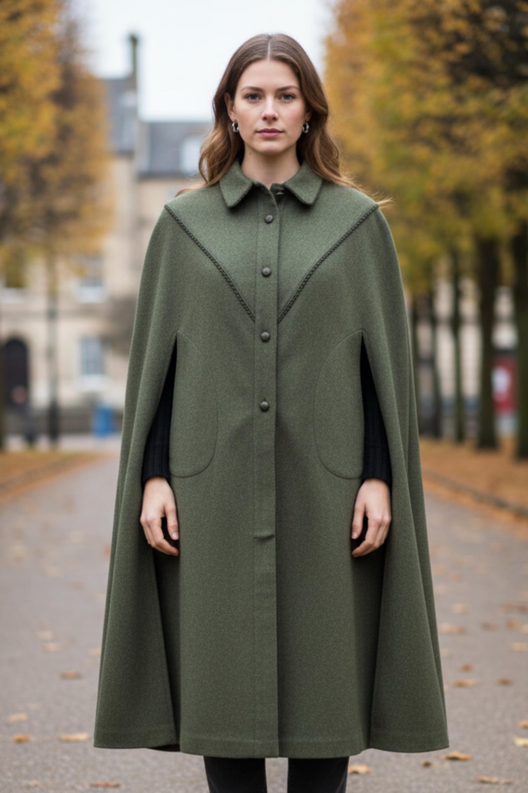 【即決値下可】80s Vintage Super Long Cape Coat. 即決値下可】80s Vintage Super Long Cape Coat. 即決値下可】80s