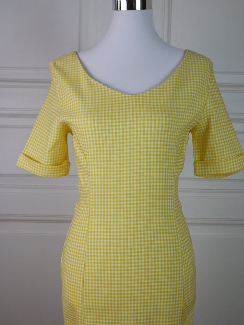 yellow dress size 8