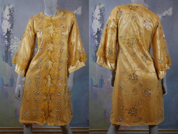 Mogul Indian Princess Dress, 1990s Vintage Silk &… - image 1