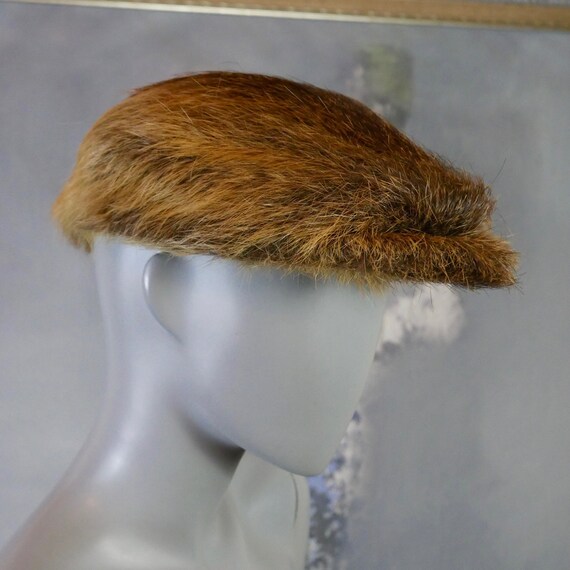 Bohème - Mustard Yellow Beaver Fur Hat, Vintage, Size 7 5/8 Bohème | Accessories | Bohme Mustard Yellow Beaver Fur Hat  main image 3