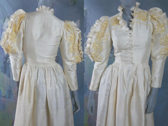 Prairie Style Wedding Dress German Vintage Trachten Victorian Etsy