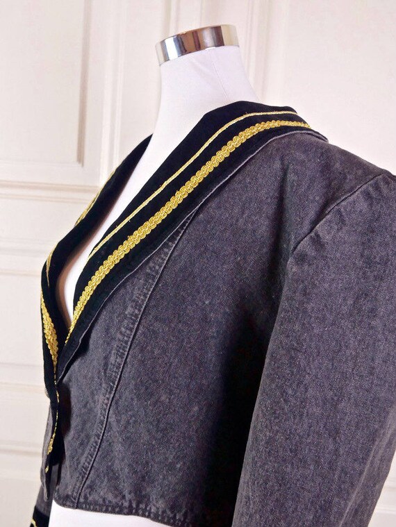 black denim jacket size 18