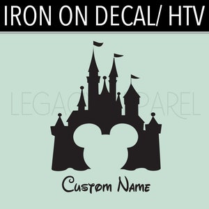 Disney Castle  Disney Matching Iron On - Disney Shirt - Disneyworld Matching Shirt - Disneyland Matching Shirt -Magic Kingdom