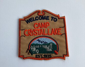 Crystal Lake Jason Official Tour Guide Horror VELCRO® BRAND Hook Fastener Patch