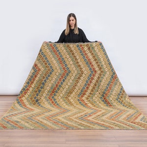 ZIGGY Kilim Rug 295x223cm Handmade Area Rug image 1