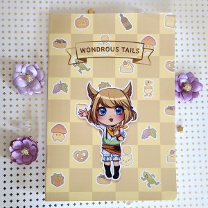 FFXIV Notebook Wondrous Tails Khloe Notebook Dot Grid
