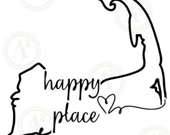 Cape Cod - Happy Place - hart