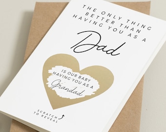 You're Going To Be Grandad, Promotion To Grandad, Pregnancy Announcement Card For Dad, New Grandad Gift, Pregnancy Reveal Card To Dad