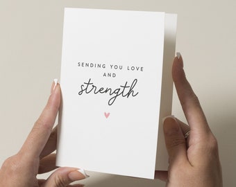 Thinking of You Card For Friend, Sending Love To Friend, Encouragement Cards, Stay Strong Card, Thinking Of You Card To Friend