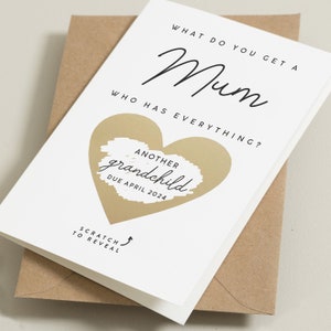Promotion To Nanny, You're Going To Be Grandma, Pregnancy Announcement Card For Mum, New Nanny Gift, Pregnancy Reveal Card To Mum