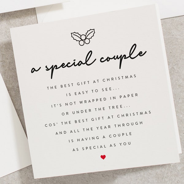 Special Couple Christmas Card, Christmas Card For Couple, Christmas Card Both Of You, Couples Christmas Card CC113
