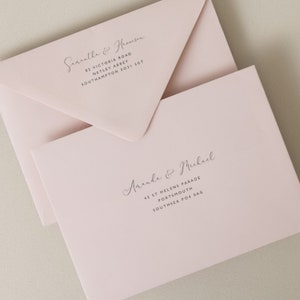 Colorplan Envelopes, C6, 5x7, C5, Wedding Invitation Envelopes, RSVP Envelopes, Printing Guest Addressing, Printed Envelopes image 5