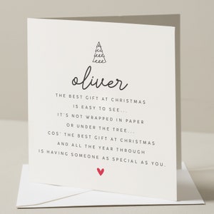 Boyfriend Christmas Card, Husband Christmas Poem Card, Poem Personalised Christmas Card, Romantic Christmas Card, Girlfriend Christmas Card