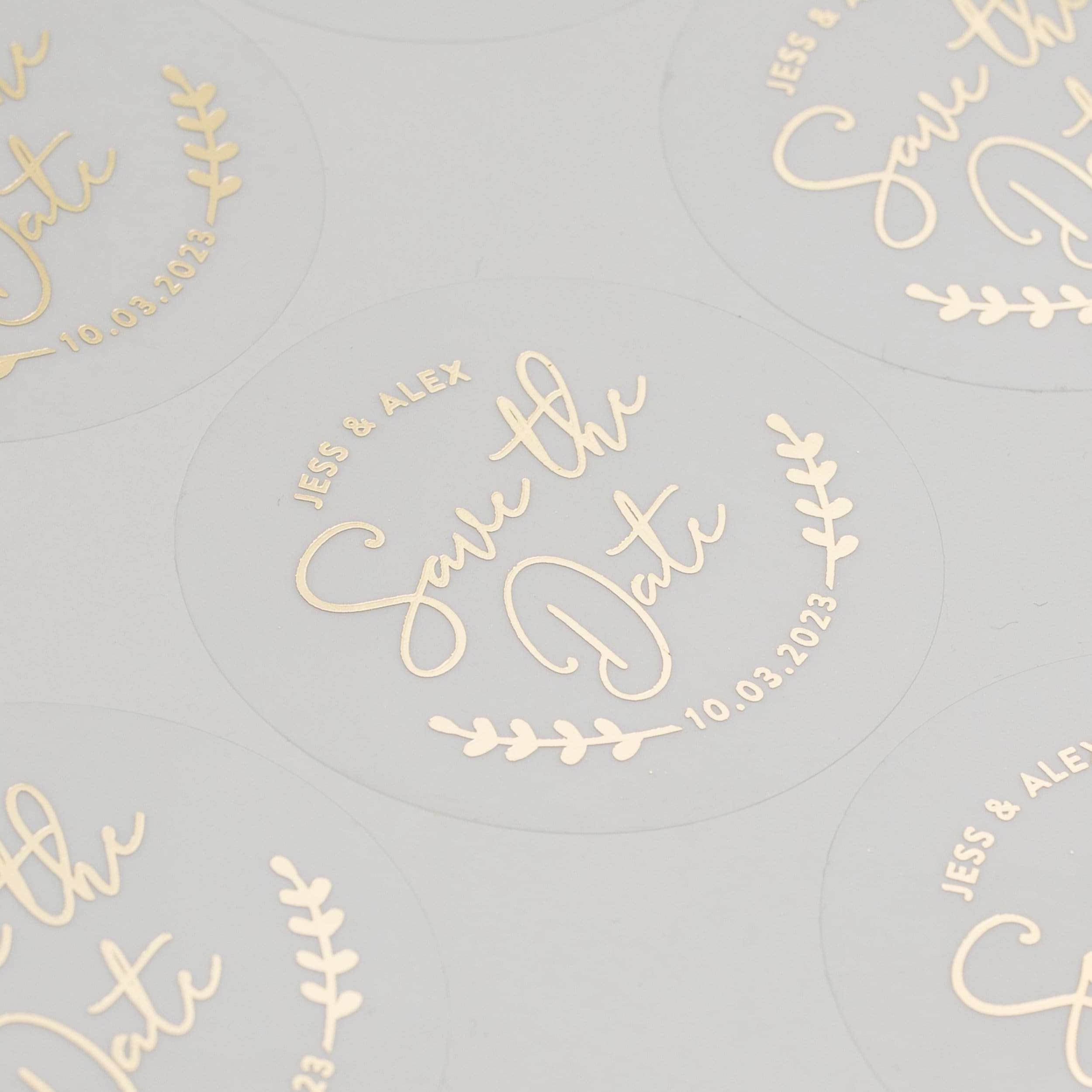 Foil Save the Date Stickers Envelope Stickers Save the Date Etsy