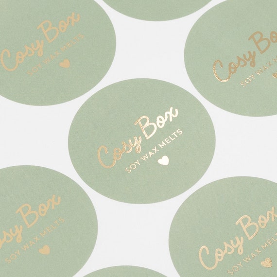 Eco-Friendly Gold Foil Stickers