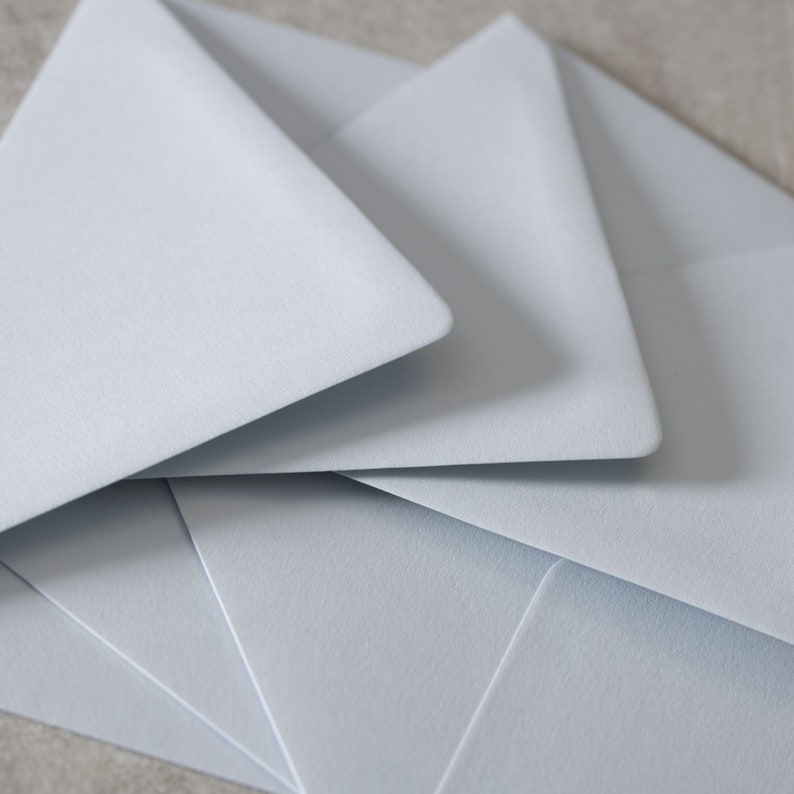Printed Cool Blue Envelopes C6 114x162mm or 5x7 135x189mm Etsy