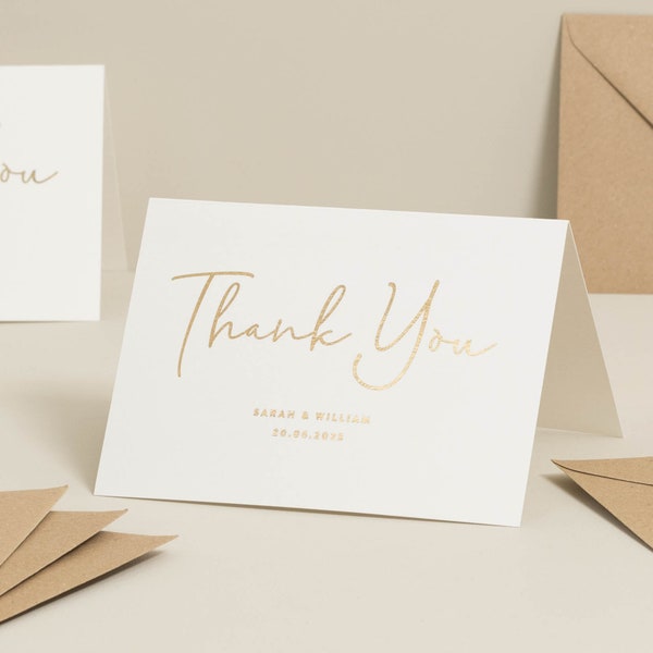 Wedding Thank You Cards Blank Inside - Etsy