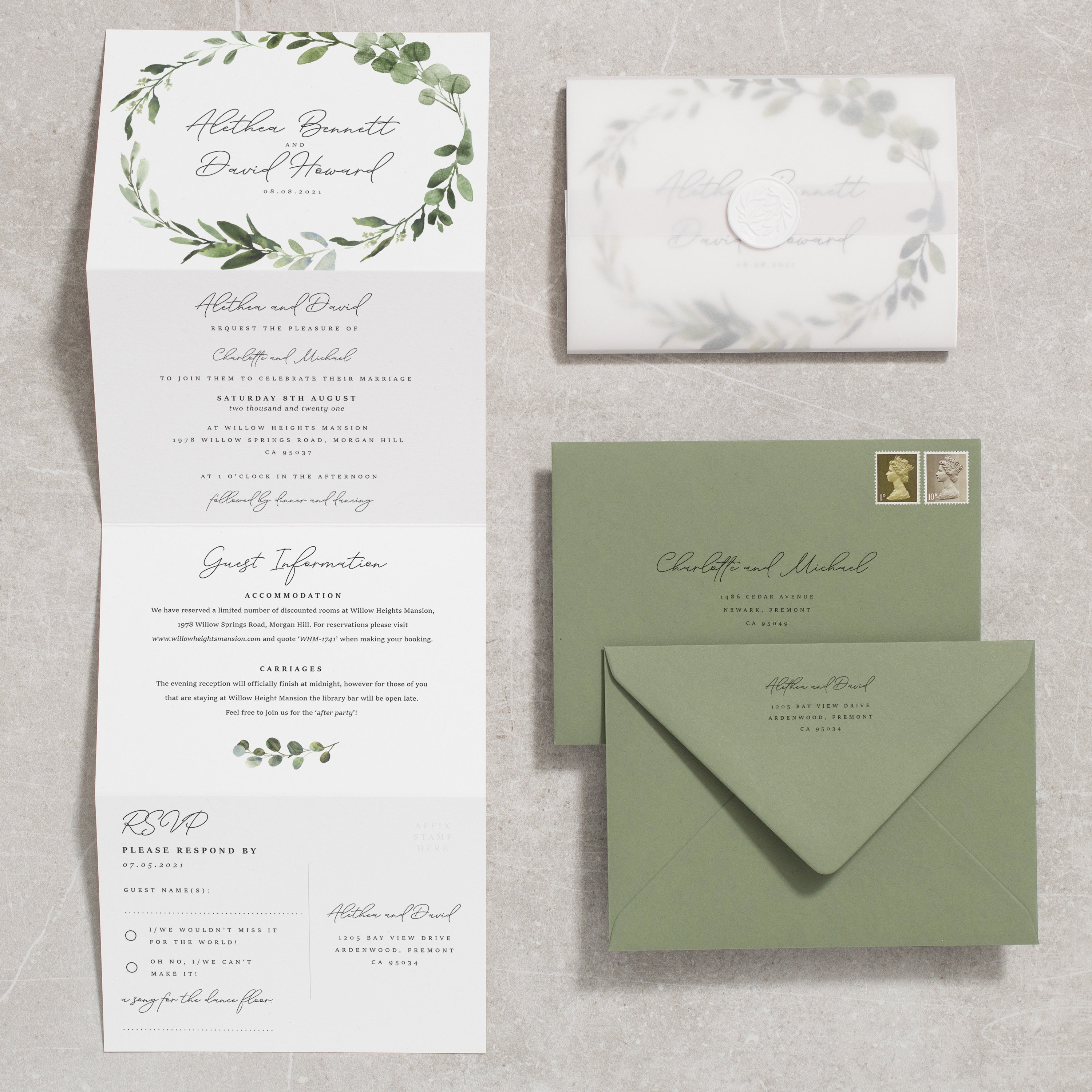 All in one wedding invitations deals