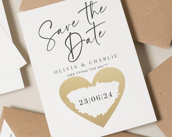 Simple Save The Date Scratch Off, Scratch Card Save The Date Cards, Engagement Announcement Card, Modern Wedding Save Our Date Cards