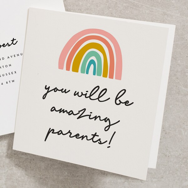 You Will Be Amazing Parents Pregnancy Card, Pregnancy Card For Parents To Be, Mummy and Daddy To Be Pregnancy Card PG035