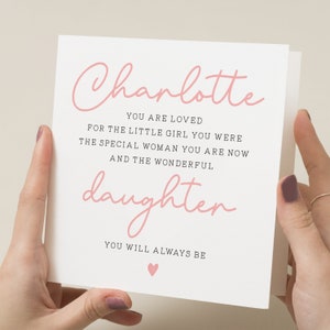 Daughter Birthday Card Poem, Amazing Daughter Gift, Special Daughter Birthday Card For Her, Wonderful Daughter Birthday Card For Girl image 1