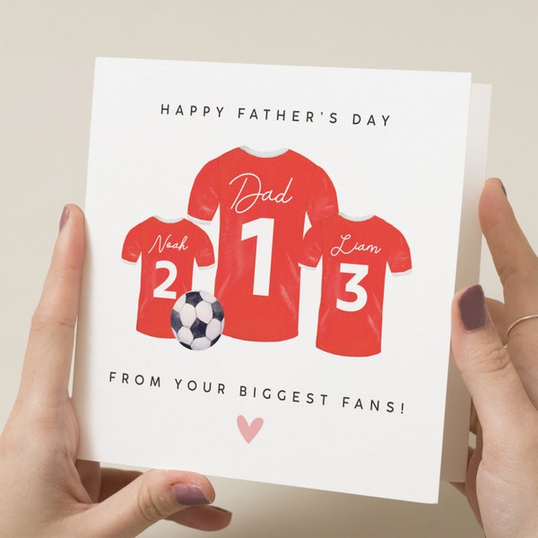 Il più grande biglietto da tifoso per la festa del papà, biglietto per l'amante del calcio, regalo per la festa del papà del calcio per papà, biglietto per la festa del papà felice per lui, biglietto carino per papà