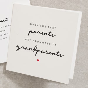 Grandparents To Be Pregnancy Card. New Baby Pregnancy Card, Surprise We're Having A Baby Pregnancy Card, Pregnancy Card PG013