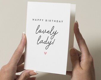 Friend Birthday Card, Best Friend Birthday Card, Birthday Card For Friend, Friend Birthday Gift, Birthday Card For Friend, Lovely Lady