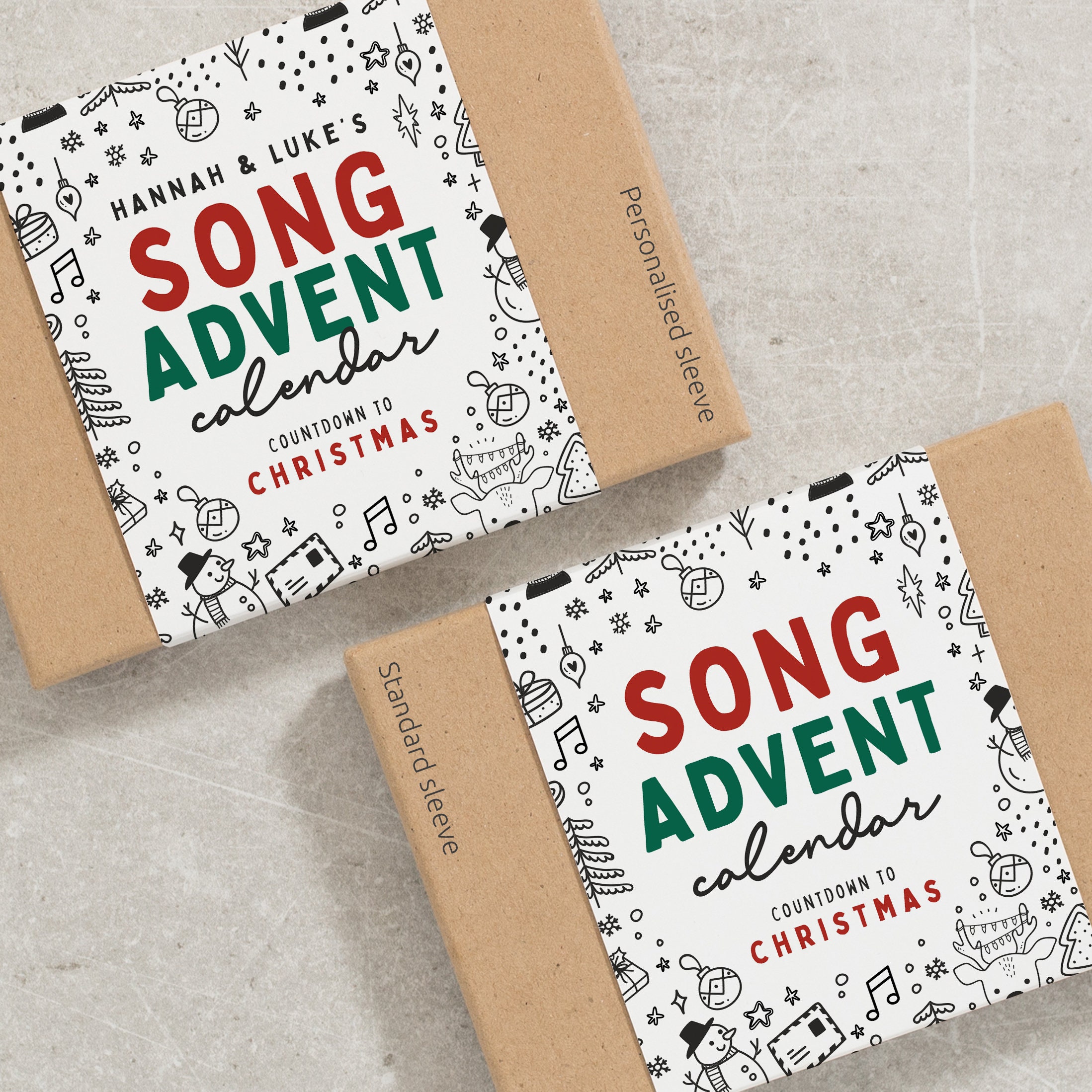 Christmas Song Advent Calendar Christmas Calendar Advent Calendar 