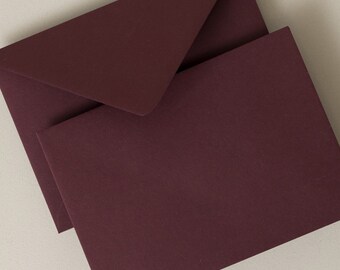 Burgundy Envelopes C6, 5x7, Dark Red Invitation Envelope, RSVP Envelope, Claret Colorplan, Simple Envelopes, Plain Envelopes, Blank Envelope
