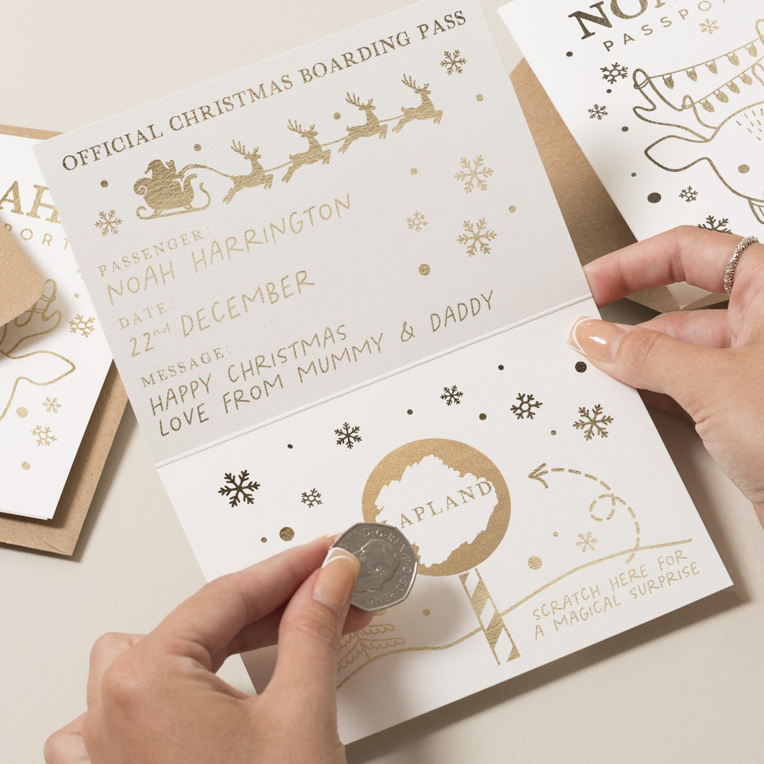 Lapland Reveal Scratch Holiday, Christmas Holiday Scratch Card